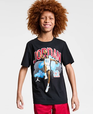 Jordan Big Boys Short-Sleeve Pixel Graphic T-Shirt