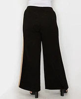 Coin 1804 Plus Textured Rib Side Contrast Pants