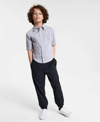 Calvin Klein Big Boys Tech Shirt Comfort Stretch Jogger Pants