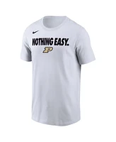 Nike Men's White Purdue Boilermakers 2025 On-Court Bench T-Shirt