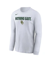 Nike Men's White Baylor Bears 2025 On-Court Bench Long Sleeve T-Shirt