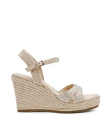 Anne Klein Women's Weekend Embellished Espadrille Wedge Sandals