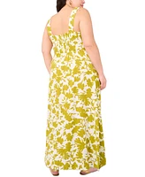 Vince Camuto Plus Square-Neck Sleeveless Maxi Dress