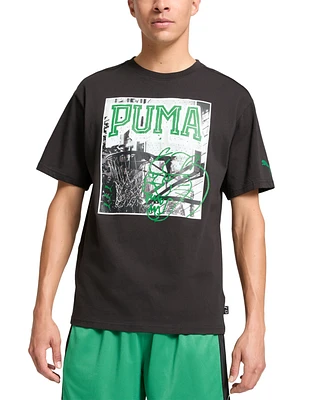 Puma Men's Hoops Energy Regular-Fit Logo Graphic T-Shirt