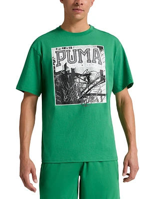 Puma Men's Hoops Energy Regular-Fit Logo Graphic T-Shirt