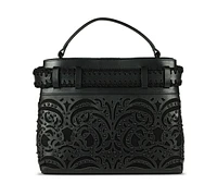 Sam Edelman Willette Floral Dyecut Leather Satchel