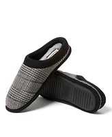 Dearfoams Men's Asher Quilted Plaid Clog House Slipper