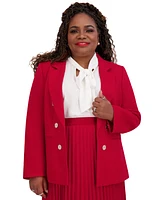 Kasper Women's Faux Double-Breasted Blazer, Regular & Plus Sizes