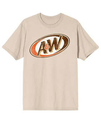 A&W Men's Vintage Logo Unisex Natural T-Shirt-xxl