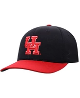 Top of the World Men's Black Houston Cougars Reflex Fitted Hat