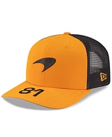 New Era Men's Oscar Piastri Orange/Anthracite McLaren F1 Team 2025 Replica 9SEVENTY Stretch-Snap Trucker Hat