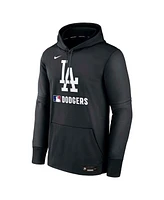 Nike Men's Black Los Angeles Dodgers Authentic Collection Performance Pullover Hoodie