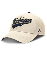 Jordan Men's Natural Michigan Wolverines Primetime Rise Adjustable Hat