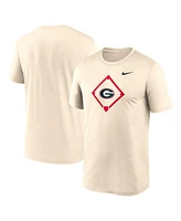 Nike Men's Cream Georgia Bulldogs Legend Baseball Icon Performance T-Shirt