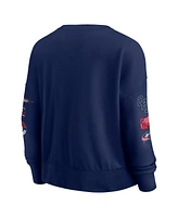 Fanatics Women's Navy Columbus Blue Jackets Go Team Pullover Sweatshirt