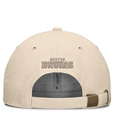 Fanatics Men's Tan Boston Bruins Front Office Canvas Adjustable Hat