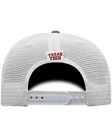 Top of the World Men's Gray/White Texas Tech Red Raiders Victory Baseline Trucker Adjustable Hat