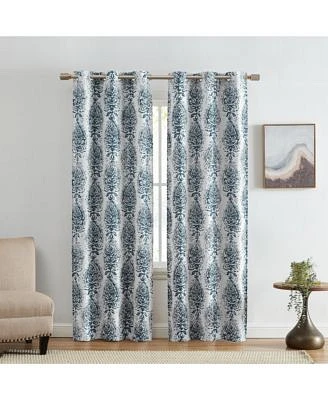 Elrene Home Fashions Raja Boho Print Blackout Window Curtain Panel Set Of 2