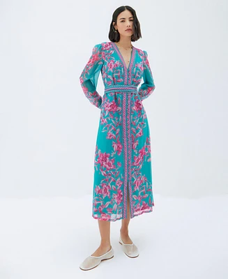 Raishma Studio Women's Naomi Turquoise Dress