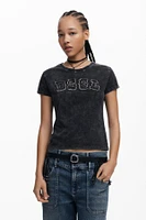 Desigual Women's Logo studded shirt