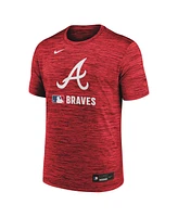 Nike Men's Red Atlanta Braves Authentic Collection Velocity Performance Practice T-Shirt