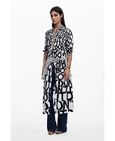 Desigual Women's Lettering midi dress