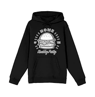 SpongeBob SquarePants Big & Tall The Krabby Patty Black Hoodie-4XL