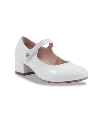 Kenneth Cole Reaction Little and Big Girls Cultivated Pearl Corlis Heel Shoe