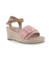 Sam Edelman Little and Big Girls Lucia Buckle Espadrille Wedge Sandals