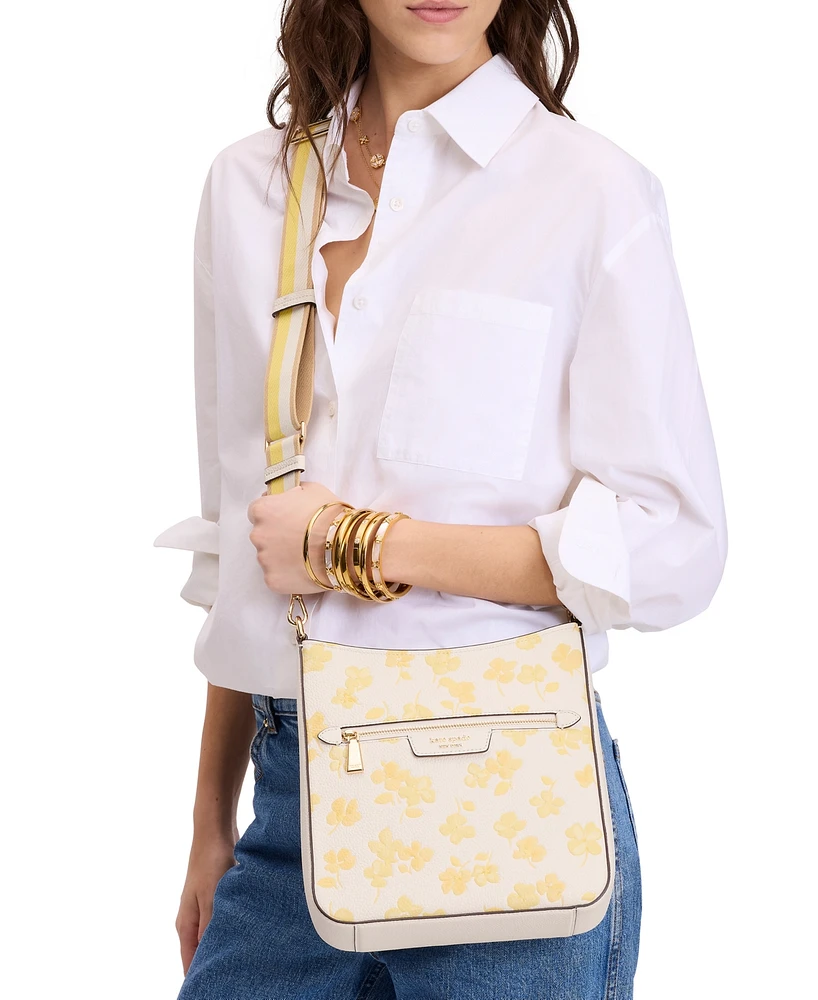kate spade new york Hudson Spring Pansies Messenger Crossbody