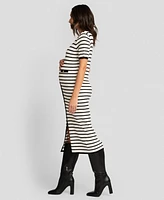 Seraphine Women's Maternity Stripe Bodycon Dress