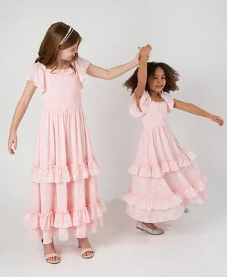 Rare Editions Little Toddler Girls Floral Chiffon Dress Big Girls Floral Chiffon Dress