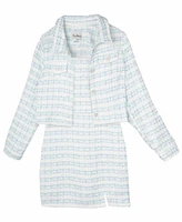 Rare Editions Big Girls 2-Piece Tweed Dress with Jacket