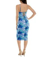 Emerald Sundae Juniors' Cutout Corset Lace-Up-Back Dress