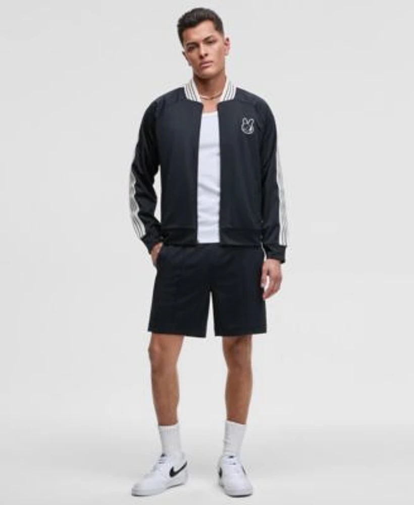 Mode Of One Mens Relaxed Fit Contrast Paneled Full Zip Tricot Track Jacket Regular Fit Contrast Paneled 7 Tricot Track Shorts Exclusively At Macys