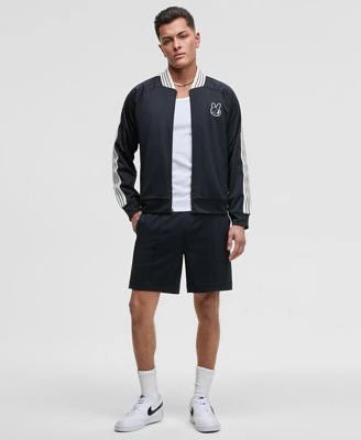 Mode Of One Mens Relaxed Fit Contrast Paneled Full Zip Tricot Track Jacket Regular Fit Contrast Paneled 7 Tricot Track Shorts Exclusively At Macys