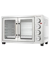 MegaChef 45 Quart Electric French Door Rotisserie Convection Counter Top Oven