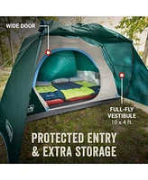 Coleman Evergreen Skydome 4-Person Camping Tent with Full-Fly Vestibule