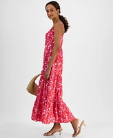 I.n.c. International Concepts Petite Sleeveless Tiered Maxi Dress, Exclusively at Macy's