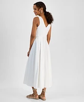 I.n.c. International Concepts Petite Sleeveless Button-Front Dress, Exclusively at Macy's