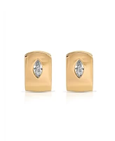 Ettika Marquise Crystal Huggie Earrings