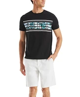 Nautica Men's Ocean Waves Short Sleeve Graphic T-Shirt