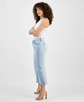 Liverpool Los Angeles Petite Hannah Mid-Ride Cropped Flare-Leg Jeans