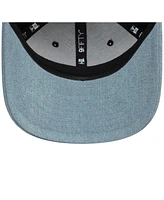 New Era Men's Black/Denim Ac Milan 9FIFTY Stretch-snap Adjustable Hat