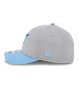 New Era Men's Gray/Powder Blue Toronto Blue Jays 2025 Batting Practice 9FORTY M-Crown Adjustable Hat