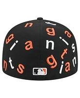 New Era Men's Black San Francisco Giants Team Confetti 59FIFTY Fitted Hat