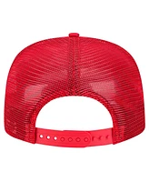 New Era Men's Red Cincinnati Reds Tone Foam Meshback Golfer Snapback Hat
