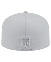 New Era Men's Gray Minnesota Vikings Color Pack 59FIFTY Fitted Hat