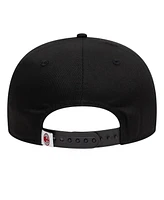 New Era Men's Black Ac Milan M Logo Golfer Snapback Hat