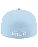 New Era Men's Light Blue/Gray Minnesota Wild Color Pack Two-Tone 59FIFTY Fitted Hat